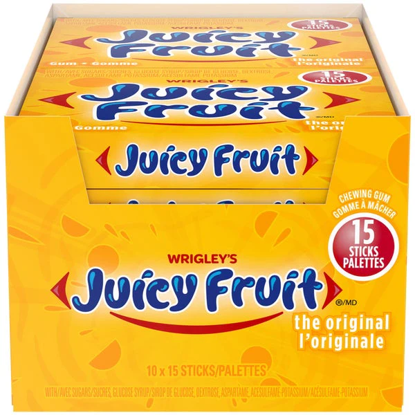 Original - 40 × 15 Sticks - Juicy Fruit - Canadian Distribution - Ships Free Within Canada on Orders Above CAD $199 - Image 2