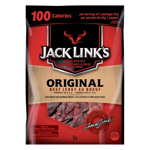 Original Beef Jerky - 48 × 35 g - Jack Link’s - Canadian Distribution - Ships Free Within Canada on Orders Above CAD $199