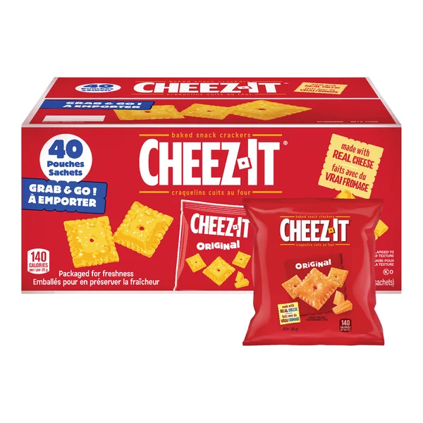 Original Crackers - 160 x 28g - Cheez-IT - Canadian Distribution - Ships Free Within Canada on Orders Above CAD $199