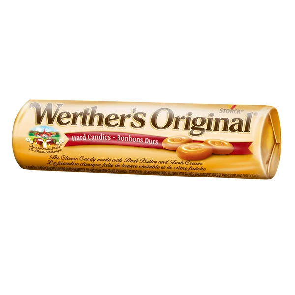 Original Hard Candy Rolls - 48 × 50 g - Werther’s - Canadian Distribution - Ships Free Within Canada on Orders Above CAD $199