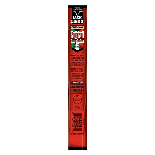 Original Pepperoni Sticks - 80 × 22 g - Jack Link’s - Canadian Distribution - Ships Free Within Canada on Orders Above CAD $199 - Image 2