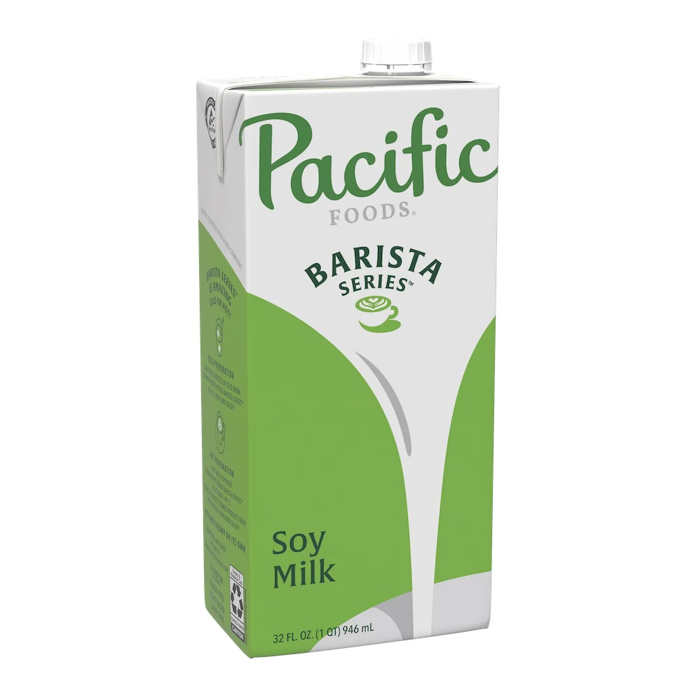 Pacific Foods - Barista Series - Soy Original (Organic, Non-GMO Soy) - 12  x 32oz per case - Foodservice - Ships Free Within Canada on Orders Above CAD $199