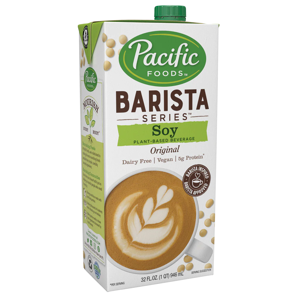 Pacific Foods - Barista Series - Soy Original (Organic, Non-GMO Soy) - 12  x 32oz per case - Foodservice - Ships Free Within Canada on Orders Above CAD $199 - Image 2