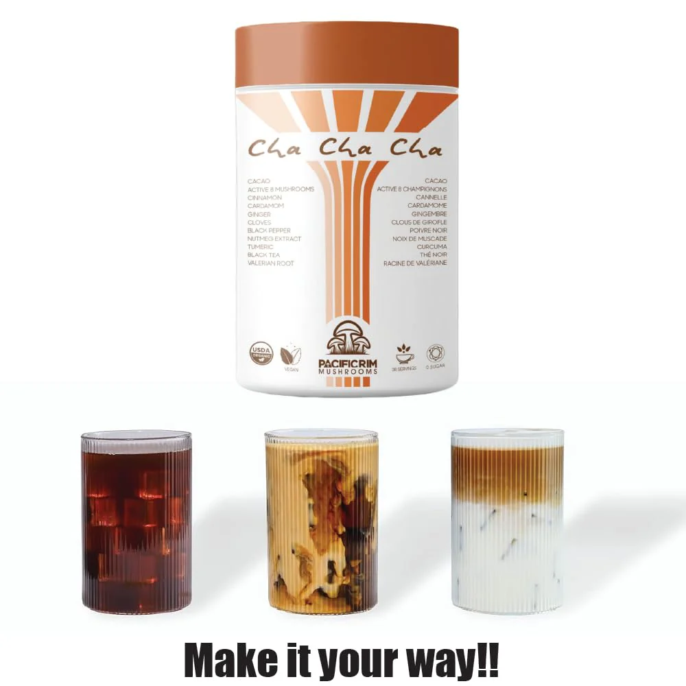Pacific Rim Mushrooms – Cha Cha Cha Mushroom Cacao – Chai Spice – 8 Mushroom Blend – Energy and focus - Canadian Distribution - Ships Free Within Canada on Orders Above CAD $199 - Image 4