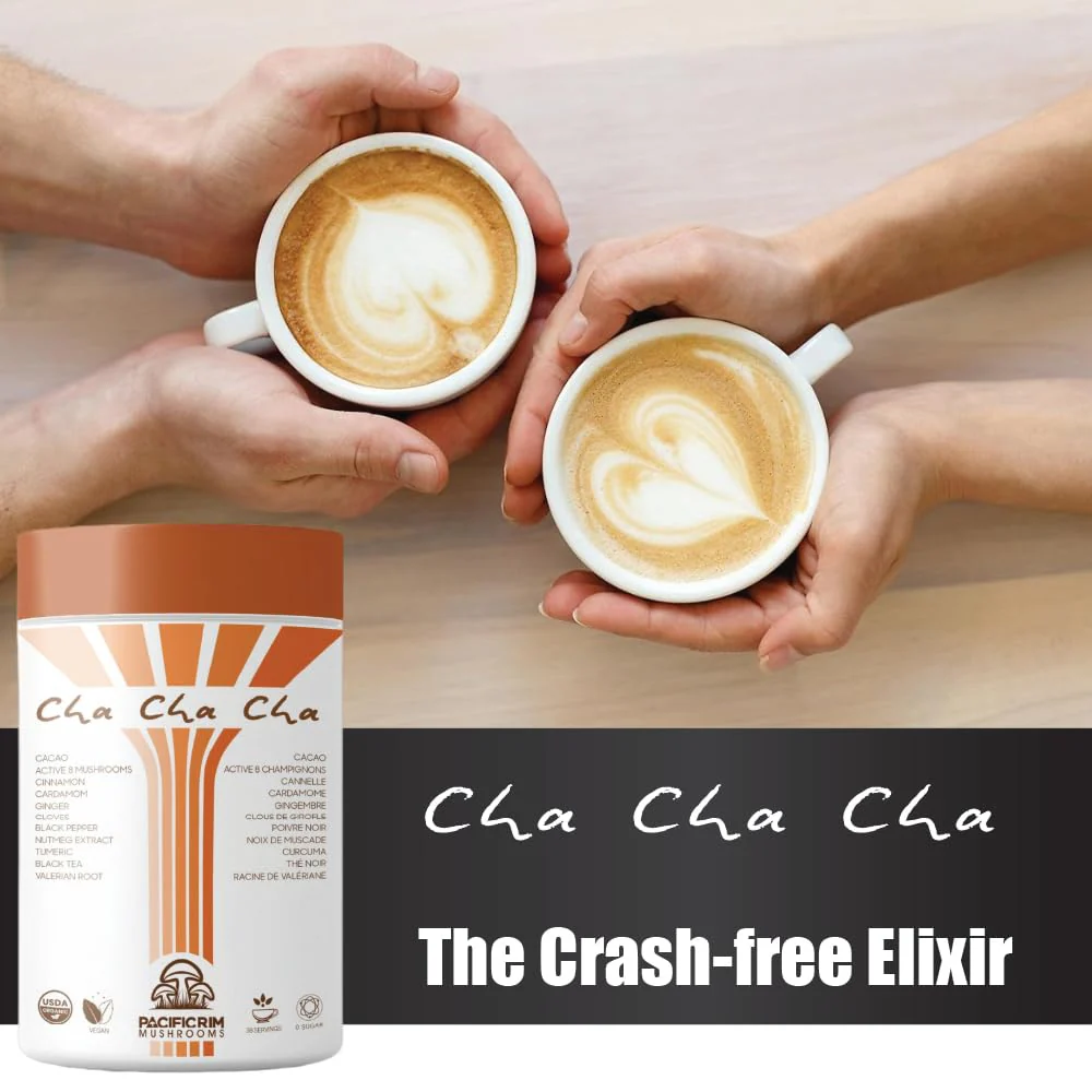 Pacific Rim Mushrooms – Cha Cha Cha Mushroom Cacao – Chai Spice – 8 Mushroom Blend – Energy and focus - Canadian Distribution - Ships Free Within Canada on Orders Above CAD $199 - Image 6