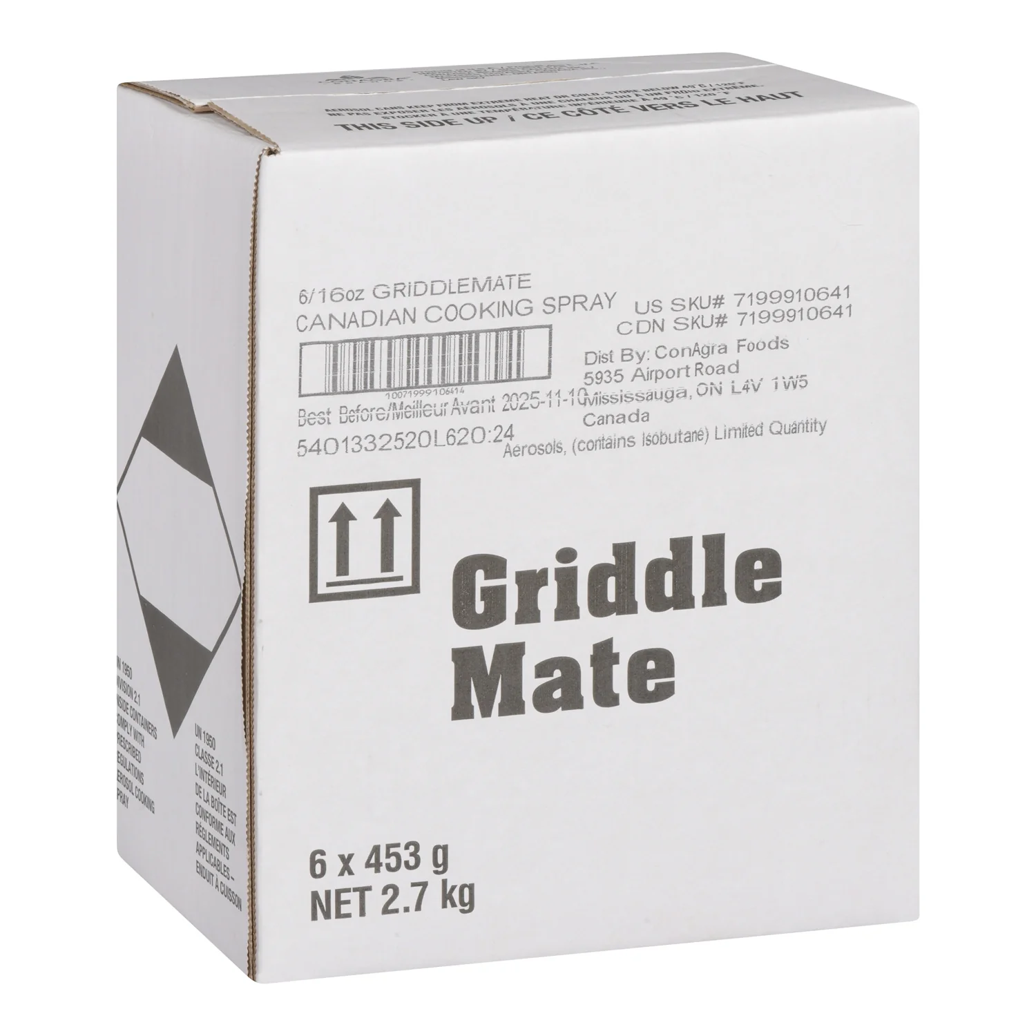 Pan Coating Spray Release - 6 x 16 oz - Griddle - Restaurant and Foodservice Ingredients - Canadian Distribution - Ships Free Within Canada on Orders Above CAD $199 - Image 2
