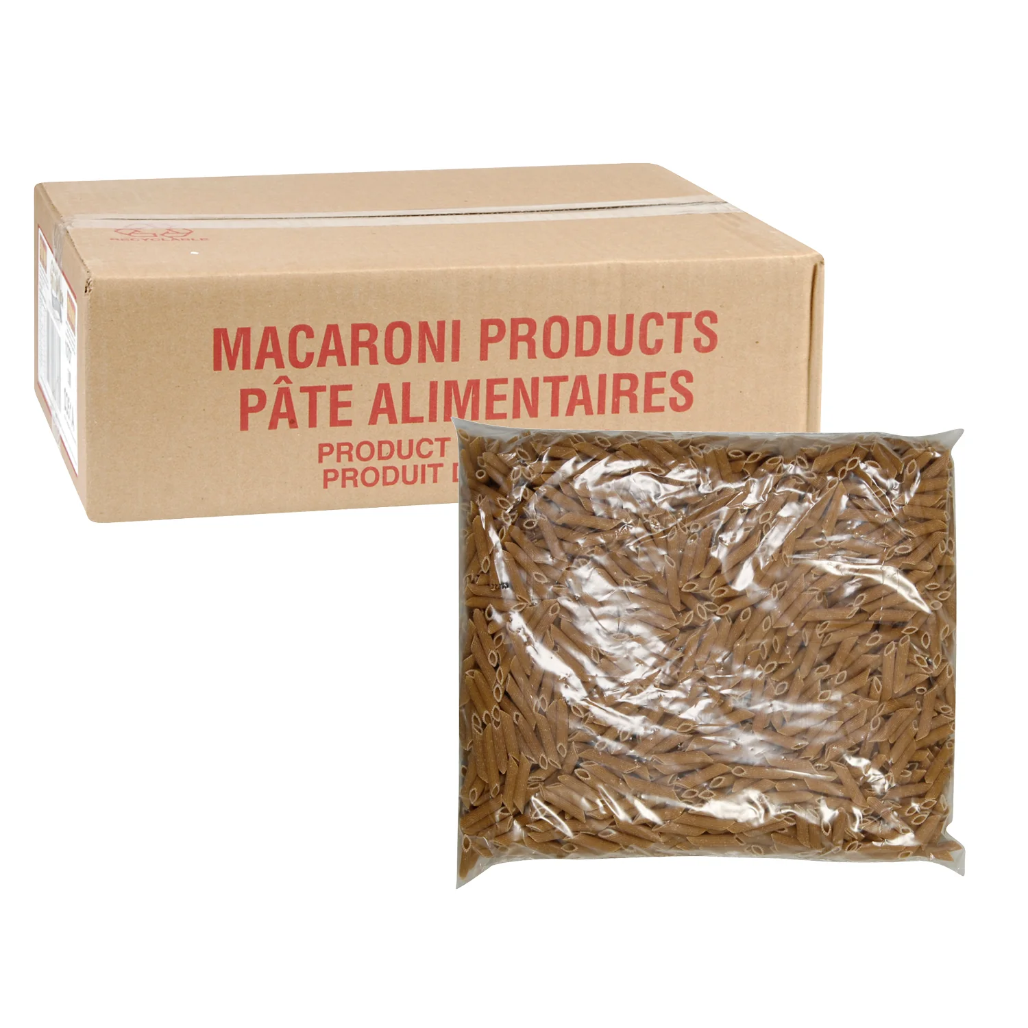 Pasta Penne Rigate Whole Grain - 2 x 5 lbs - Primo - Restaurant and Foodservice Ingredients - Canadian Distribution - Ships Free Within Canada on Orders Above CAD $199 - Image 3