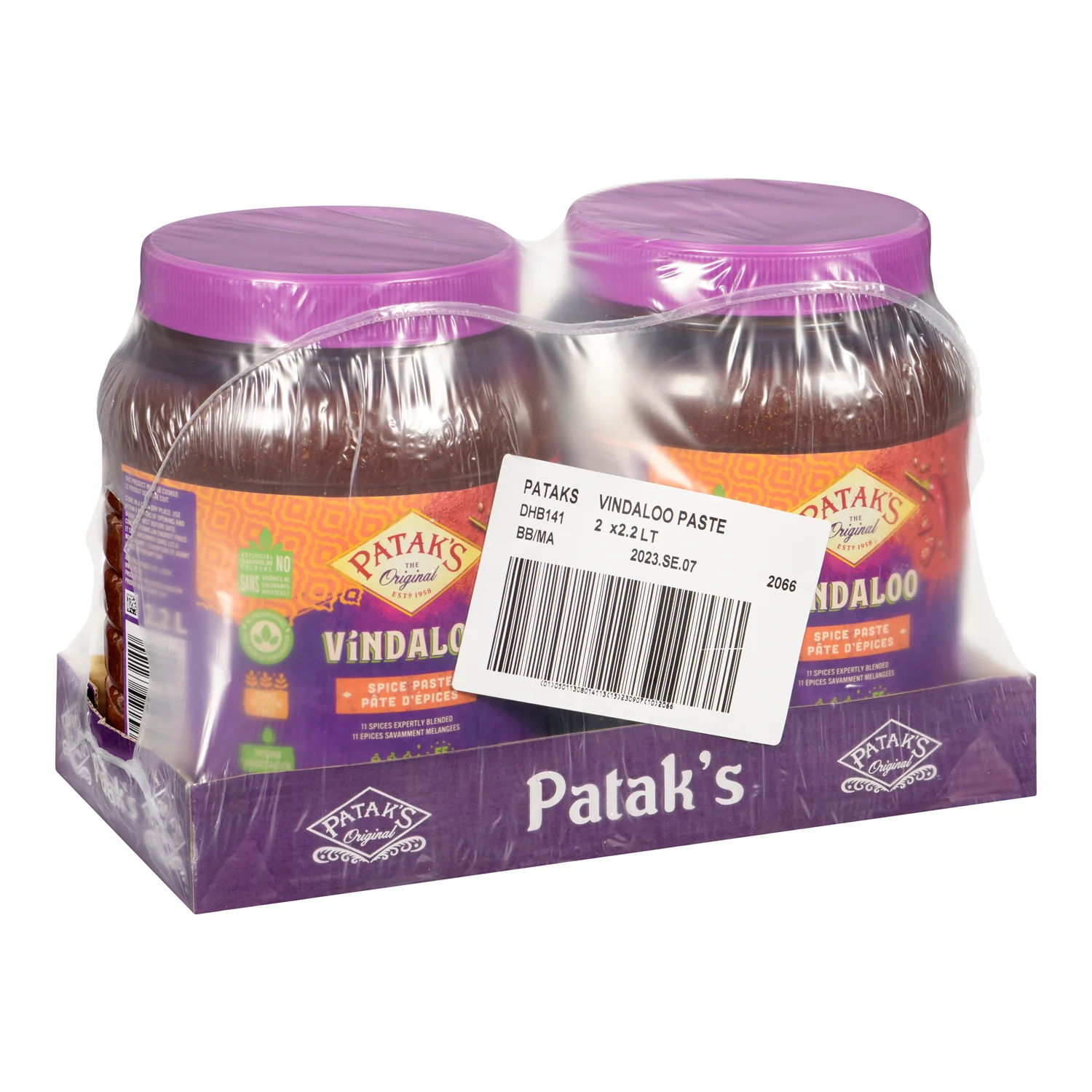 Paste Curry Vindaloo - 2 x 2.2 L - Pataks - Restaurant and Foodservice Ingredients - Canadian Distribution - Ships Free Within Canada on Orders Above CAD $199 - Image 2