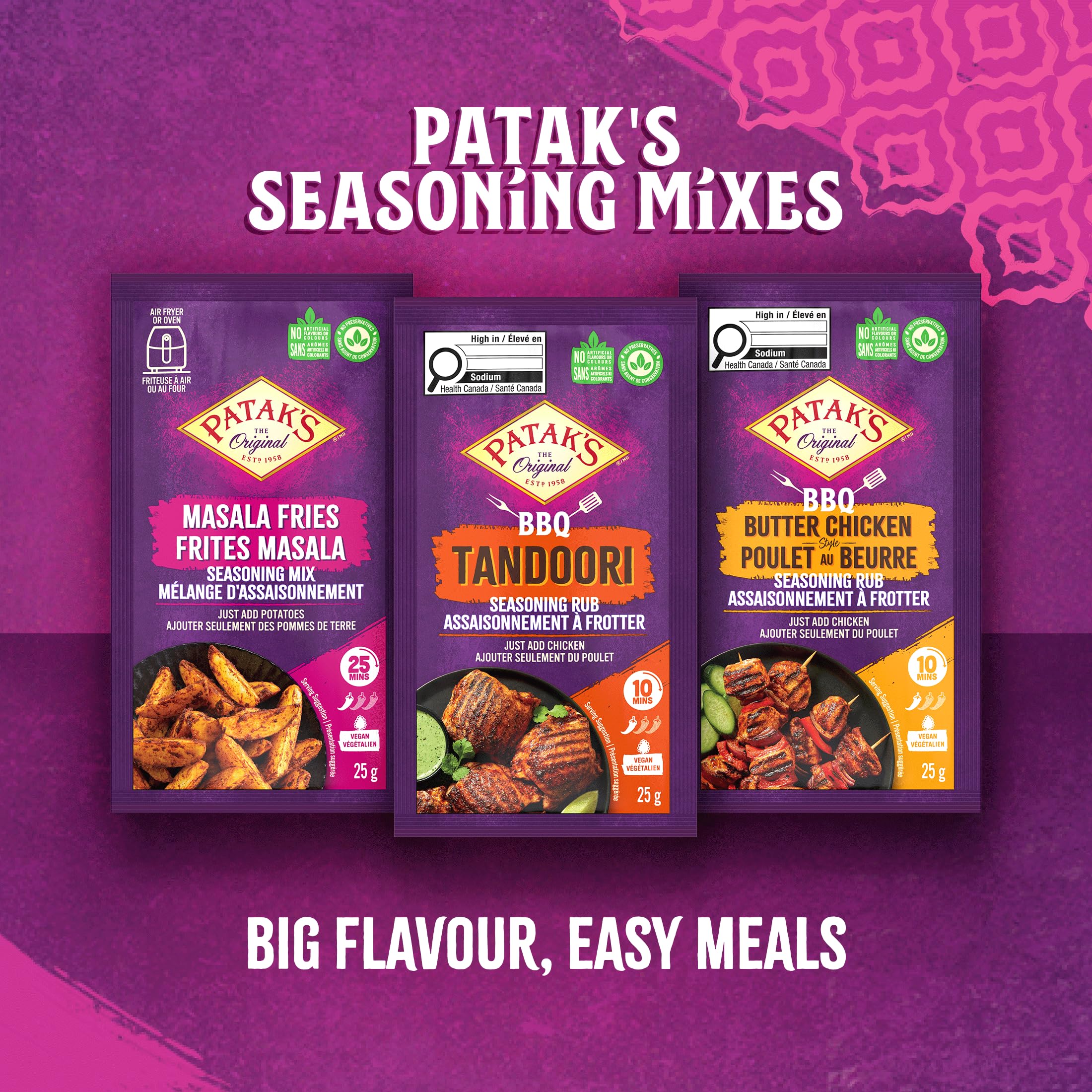 Patak’s Masala Fries Seasoning Mix – Authentic Indian Spice Blend, Perfect for Air Fryer or Oven, 25g (Pack of 18) - Image 2