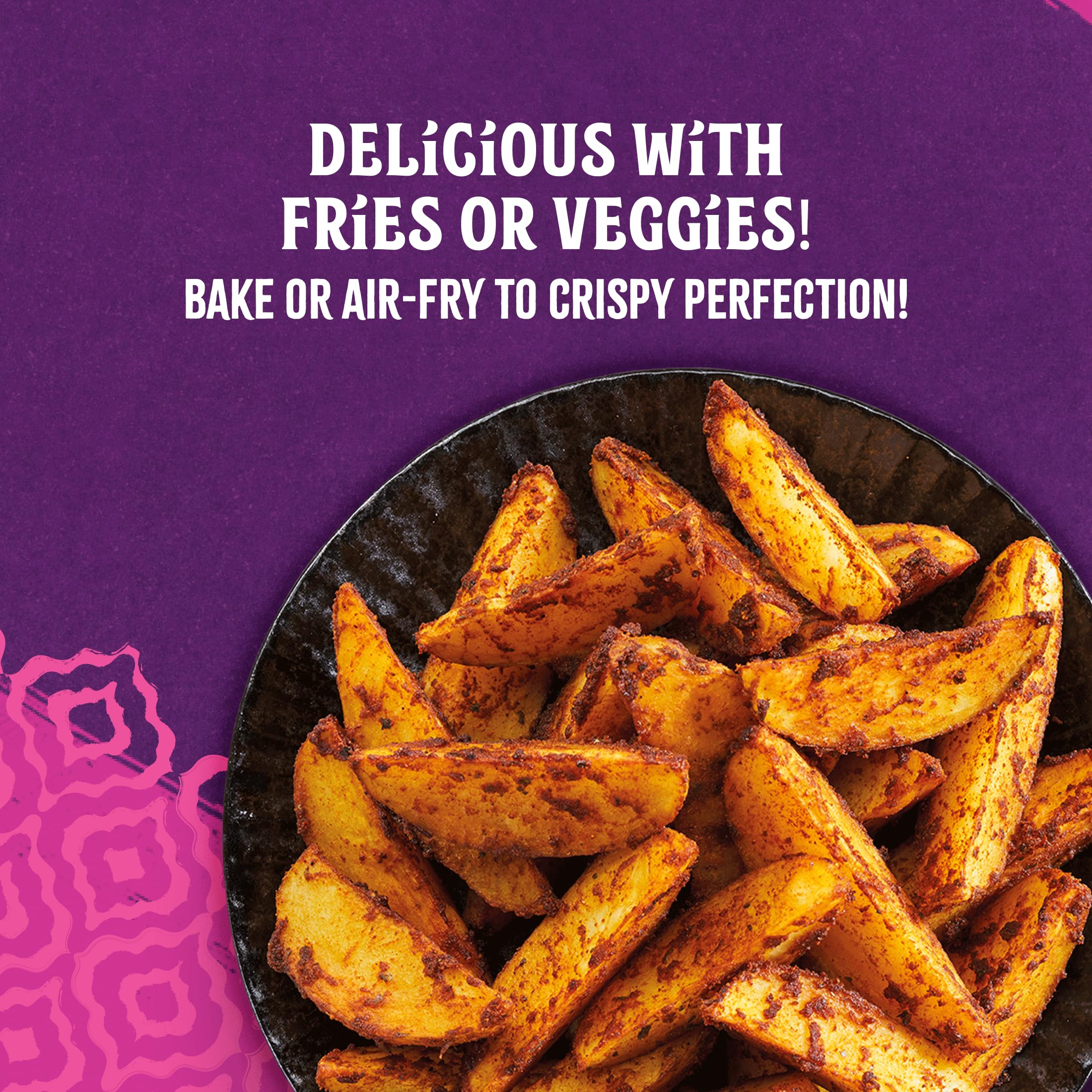 Patak’s Masala Fries Seasoning Mix – Authentic Indian Spice Blend, Perfect for Air Fryer or Oven, 25g (Pack of 18) - Image 3