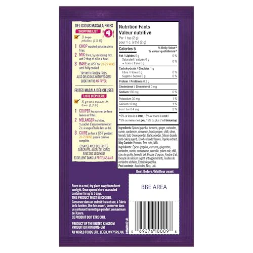 Patak’s Masala Fries Seasoning Mix – Authentic Indian Spice Blend, Perfect for Air Fryer or Oven, 25g (Pack of 18) - Image 7