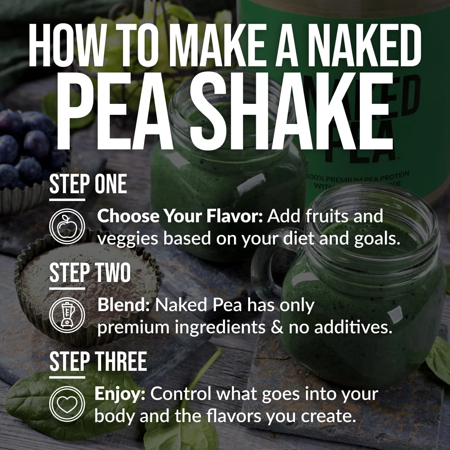 Pea – Chocolate Peanut Butter Protein Powder – 52 Servings – 5lb - Canadian Distribution - Ships Free Within Canada on Orders Above CAD $199 - Image 3