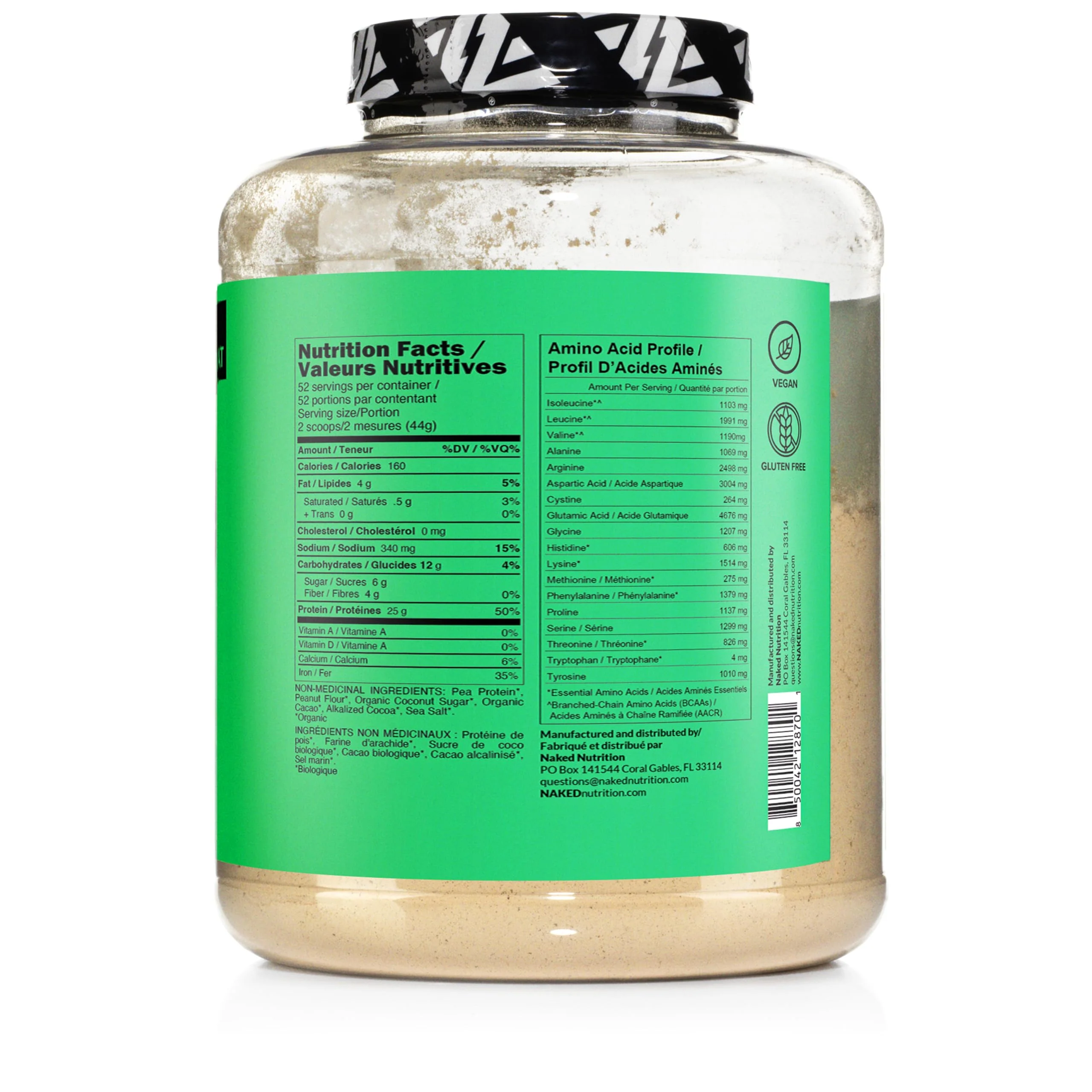Pea – Chocolate Peanut Butter Protein Powder – 52 Servings – 5lb - Canadian Distribution - Ships Free Within Canada on Orders Above CAD $199 - Image 4