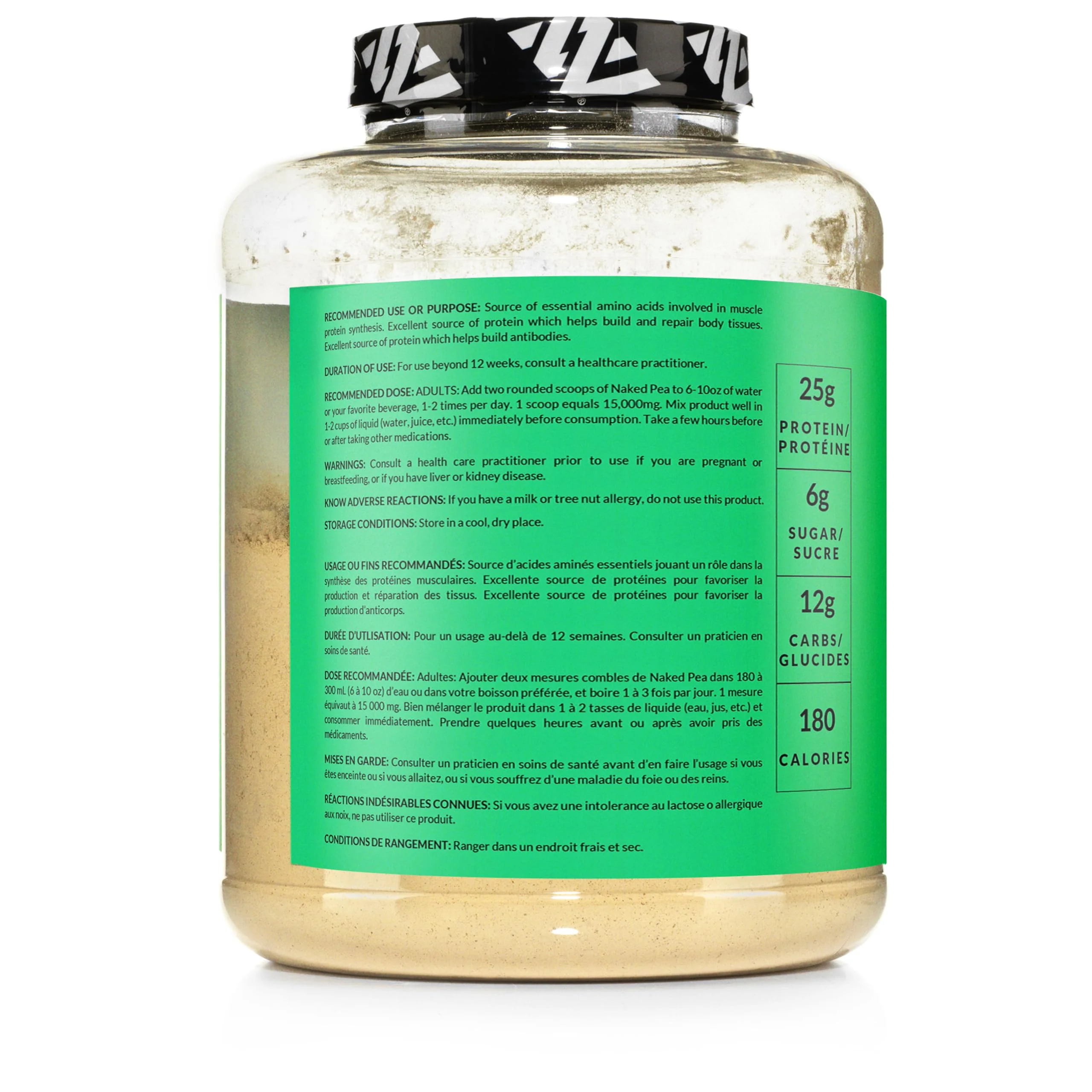 Pea – Chocolate Peanut Butter Protein Powder – 52 Servings – 5lb - Canadian Distribution - Ships Free Within Canada on Orders Above CAD $199 - Image 5