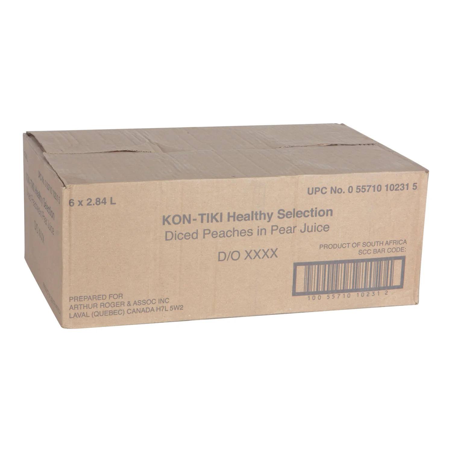 Peach Diced In Natural Juice - 6 x 2.84 L - Kontiki - Restaurant and Foodservice Ingredients - Canadian Distribution - Ships Free Within Canada on Orders Above CAD $199 - Image 2