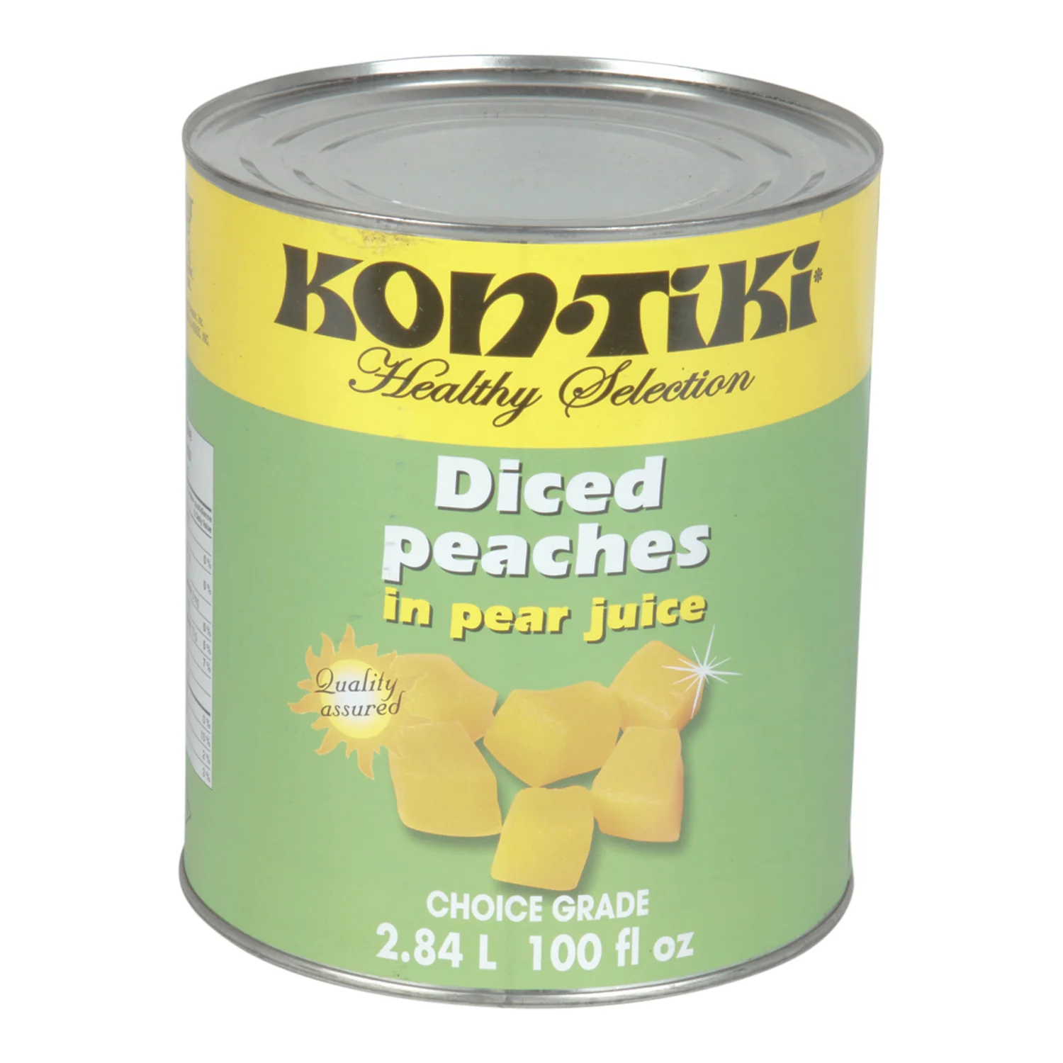 Peach Diced In Natural Juice - 6 x 2.84 L - Kontiki - Restaurant and Foodservice Ingredients - Canadian Distribution - Ships Free Within Canada on Orders Above CAD $199 - Image 3