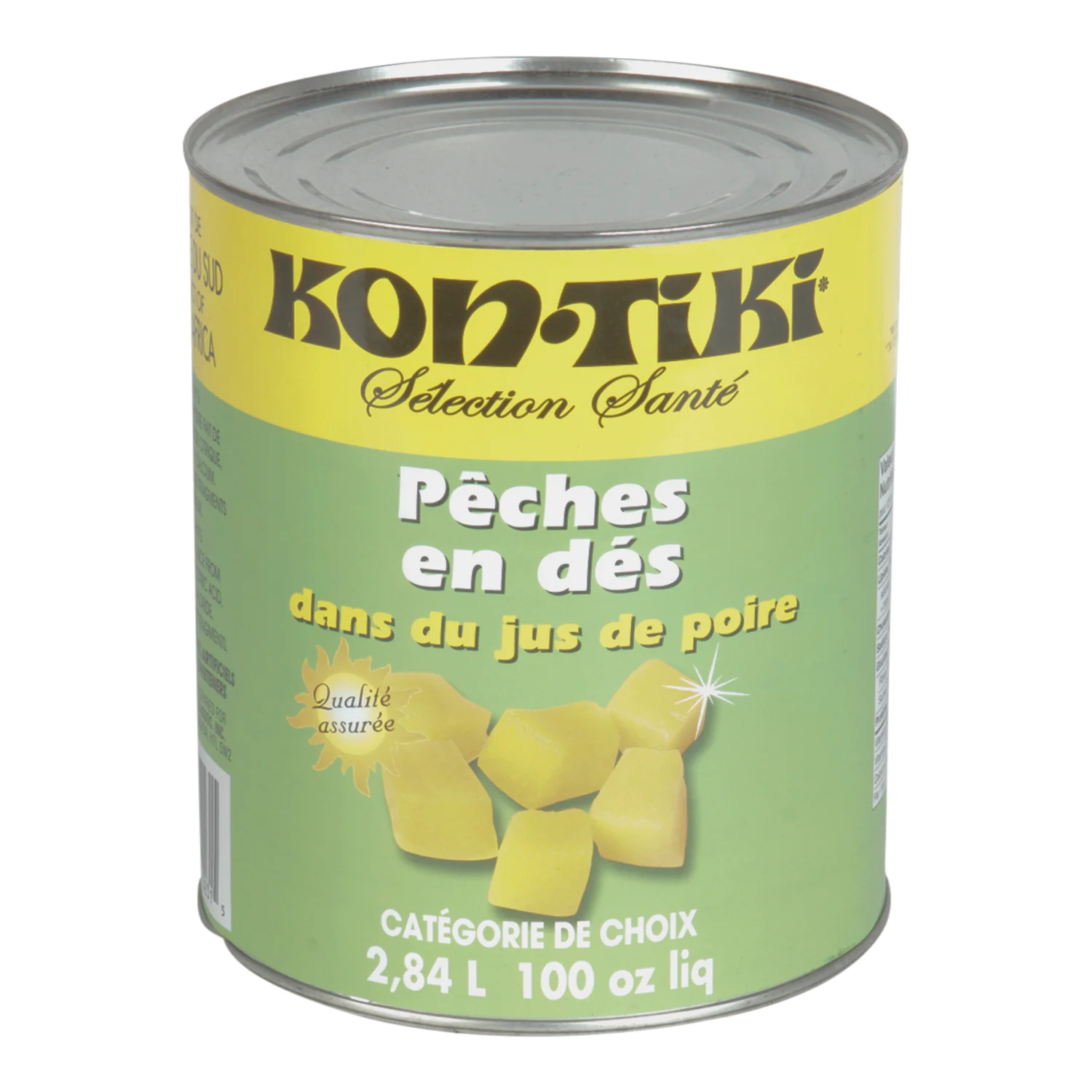 Peach Diced In Natural Juice - 6 x 2.84 L - Kontiki - Restaurant and Foodservice Ingredients - Canadian Distribution - Ships Free Within Canada on Orders Above CAD $199 - Image 4