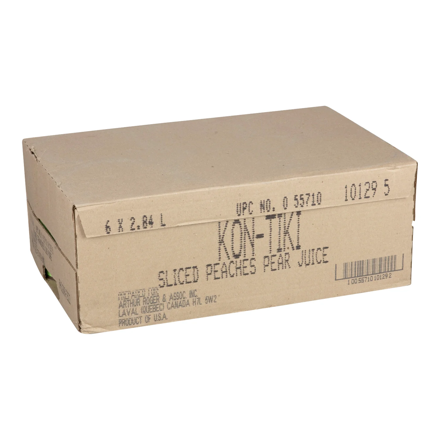 Peach Sliced In Natural Juice - 6 x 2.84 L - Kontiki - Restaurant and Foodservice Ingredients - Canadian Distribution - Ships Free Within Canada on Orders Above CAD $199