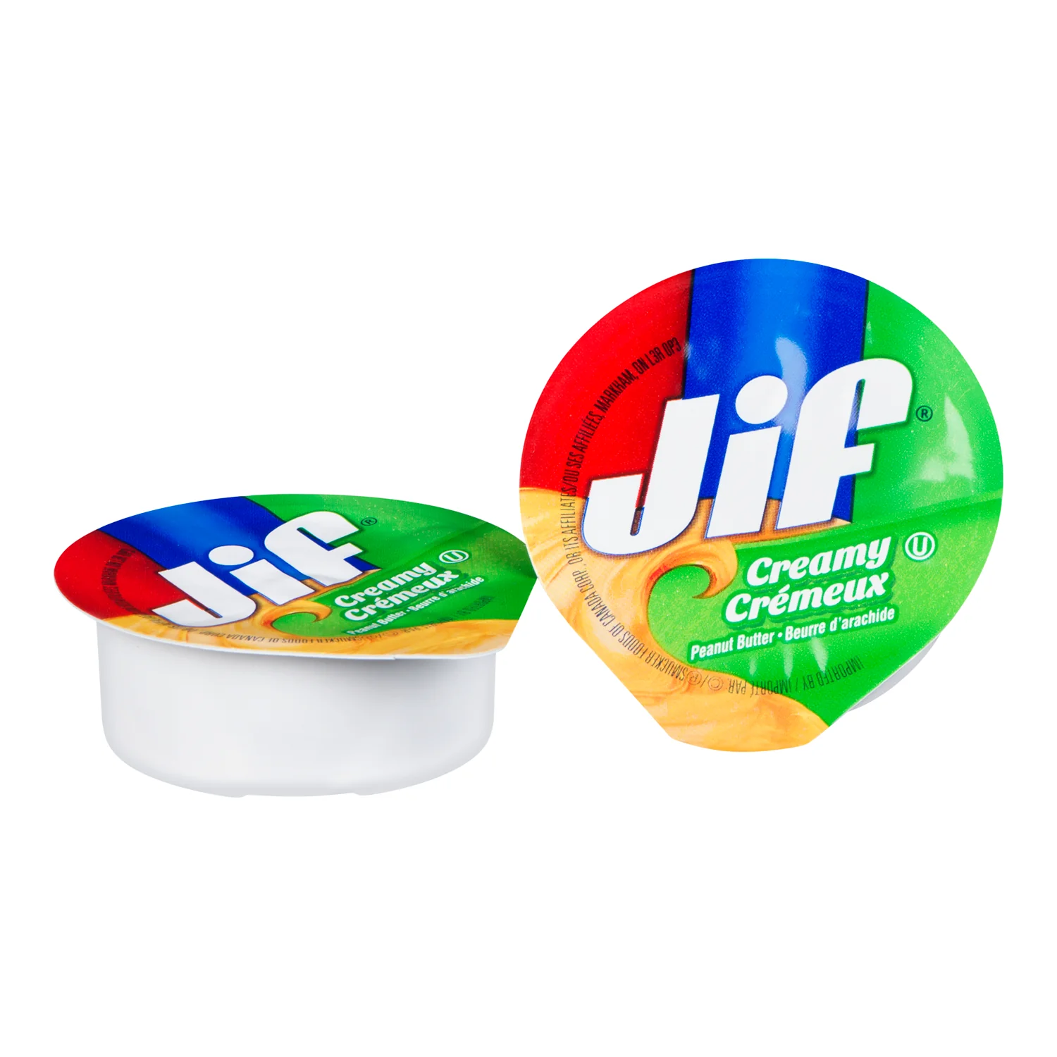 Peanut Butter Creamy - 200 x 18 g - Jif - Restaurant and Foodservice Ingredients - Canadian Distribution - Ships Free Within Canada on Orders Above CAD $199