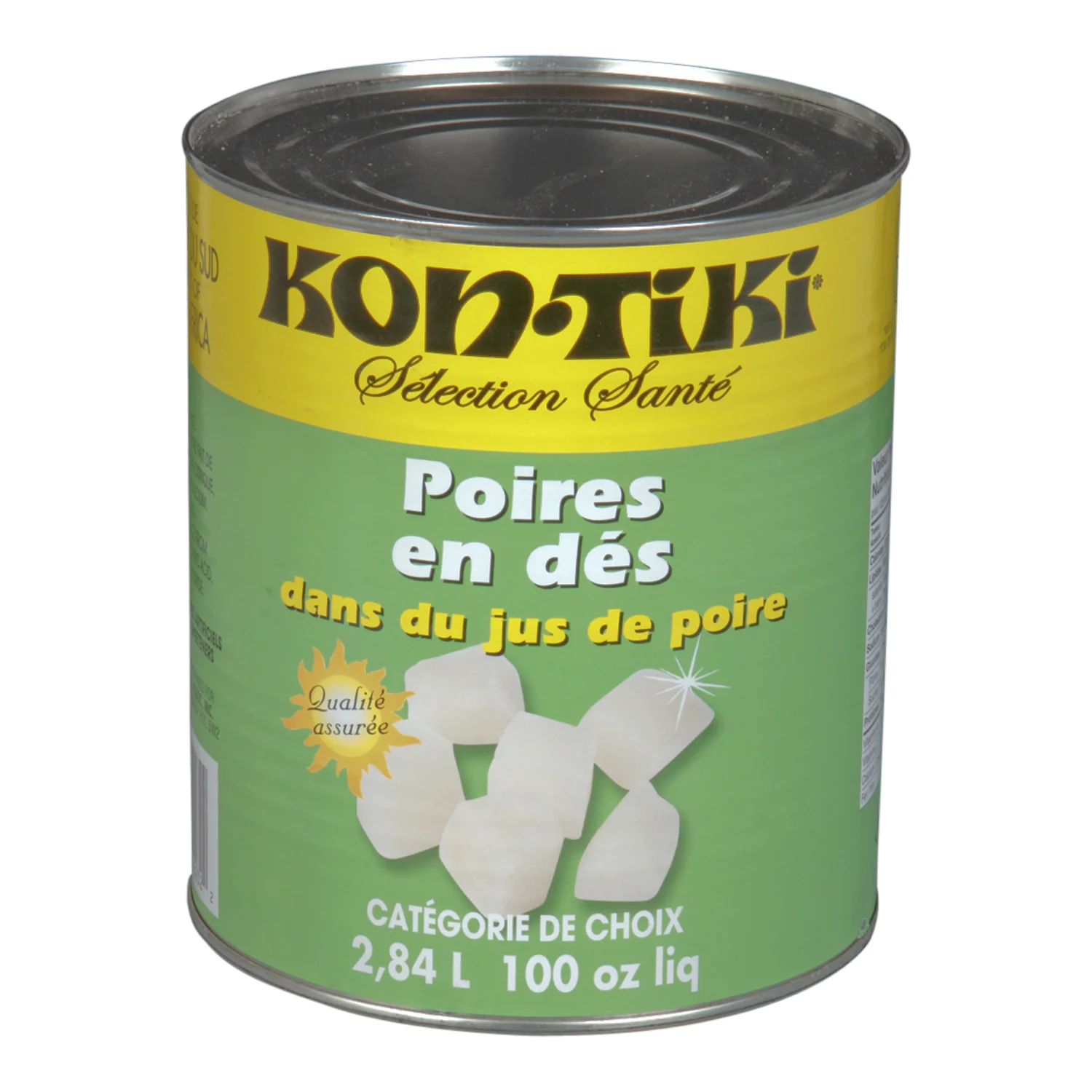 Pear Diced In Natural Juice - 6 x 2.84 L - Kontiki - Restaurant and Foodservice Ingredients - Canadian Distribution - Ships Free Within Canada on Orders Above CAD $199 - Image 3