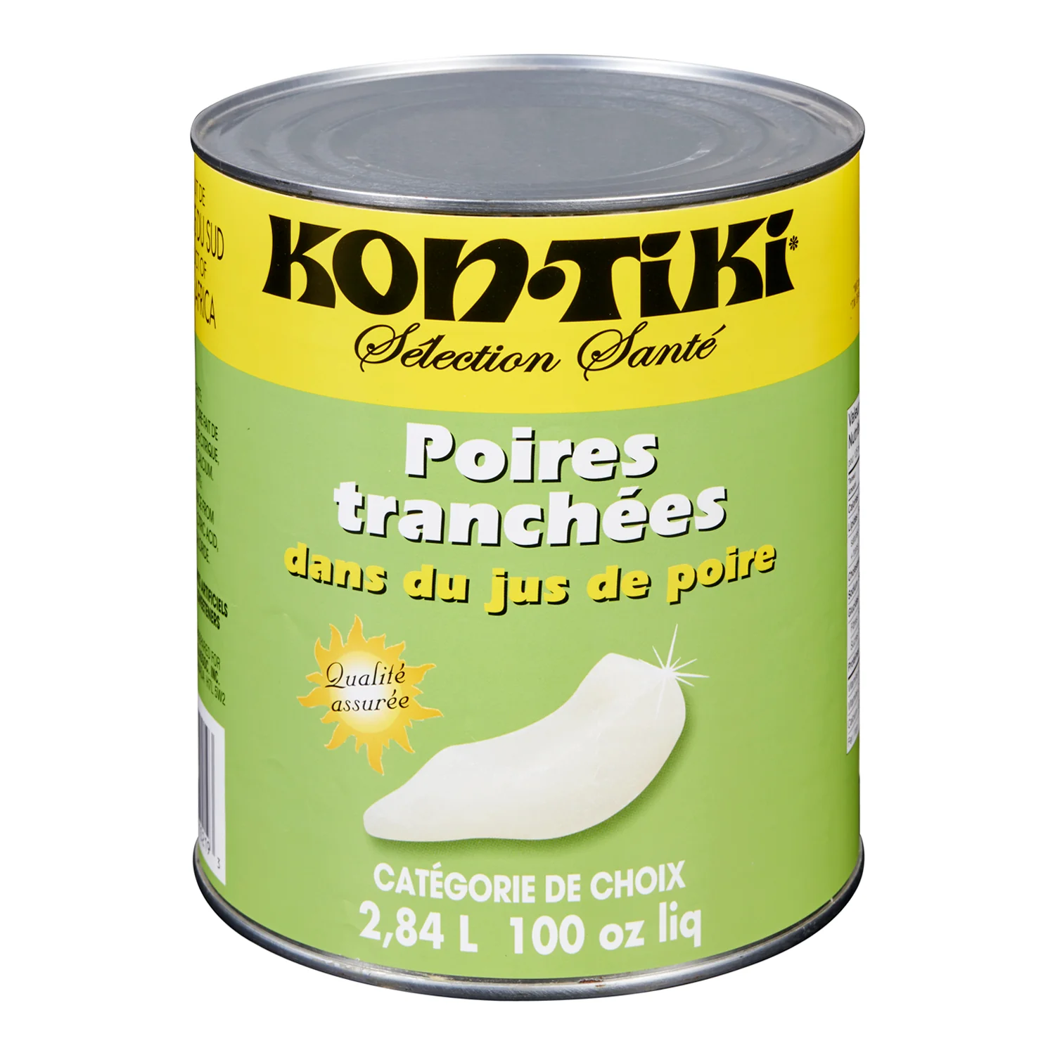 Pear Sliced In Natural Juice - 6 x 2.84 L - Kontiki - Restaurant and Foodservice Ingredients - Canadian Distribution - Ships Free Within Canada on Orders Above CAD $199 - Image 4