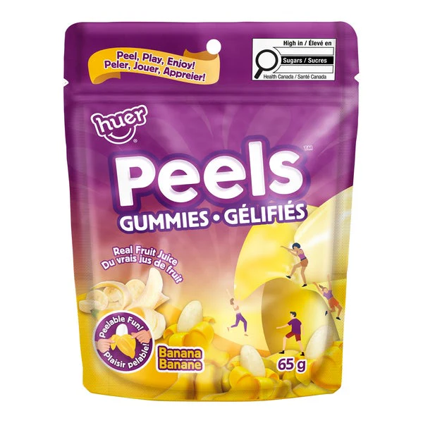 Peels Banana - 60 × 65g - Huer - Canadian Distribution - Ships Free Within Canada on Orders Above CAD $199
