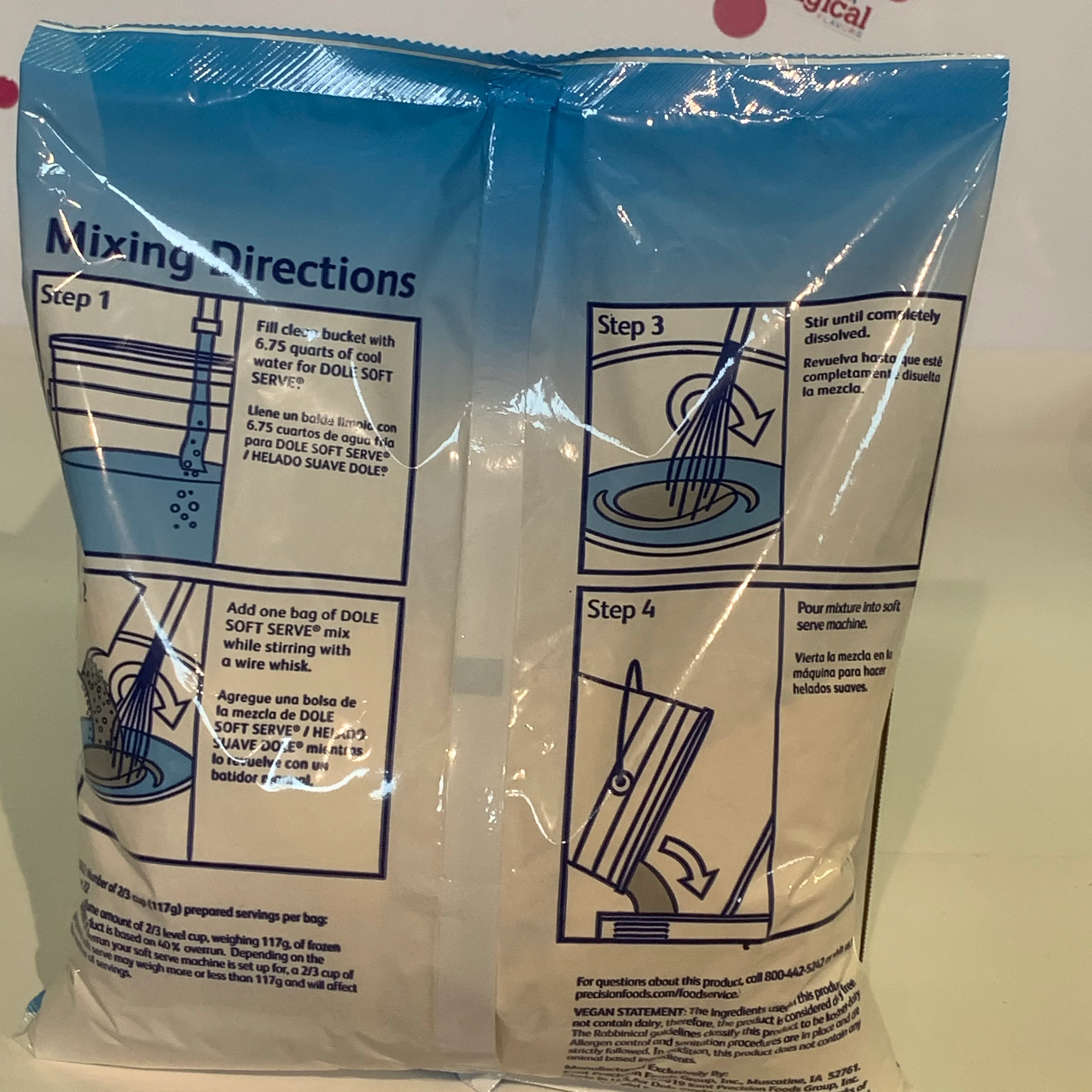 Dole Pineapple Soft Serve Mix - 4.4 Lbs. Bag - Case (4 X 4.4lb Bags) - Canadian Distribution - Ships Free Within Canada on Orders Above CAD $199 - Image 5