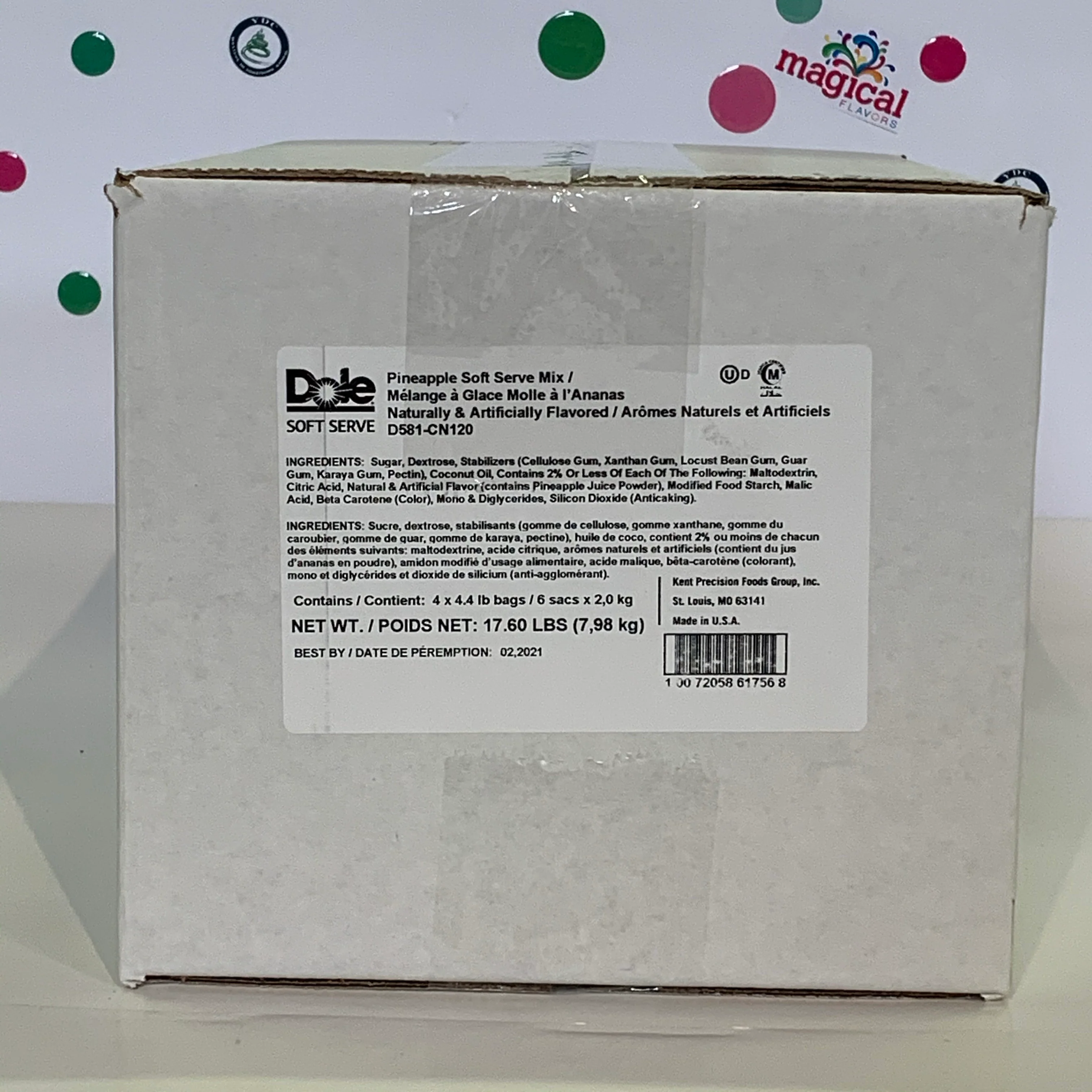 Dole Pineapple Soft Serve Mix - 4.4 Lbs. Bag - Case (4 X 4.4lb Bags) - Canadian Distribution - Ships Free Within Canada on Orders Above CAD $199 - Image 6