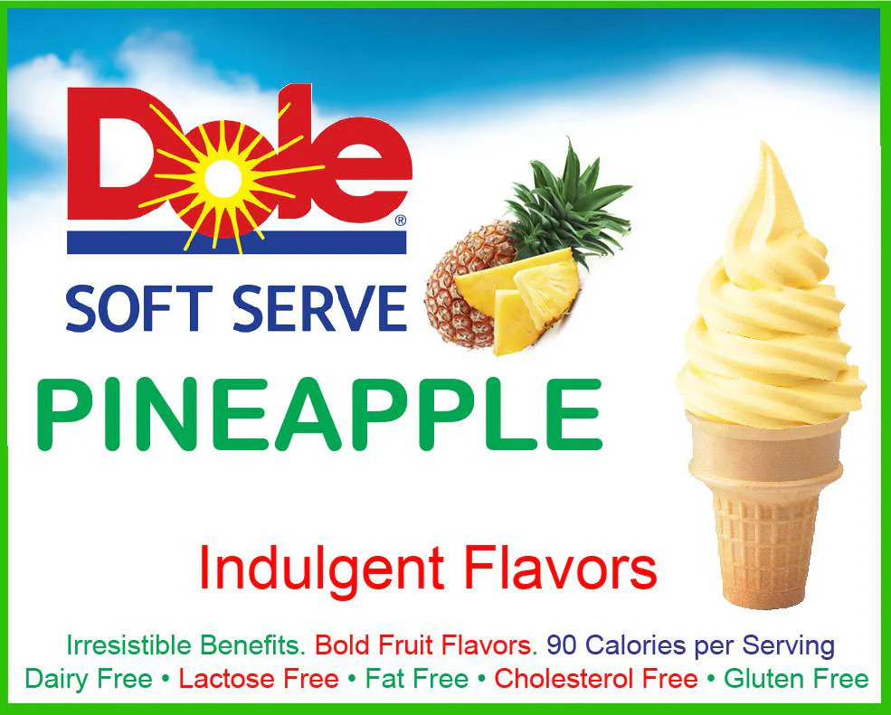 Dole Pineapple Soft Serve Mix - 4.4 Lbs. Bag - Case (4 X 4.4lb Bags) - Canadian Distribution - Ships Free Within Canada on Orders Above CAD $199 - Image 9