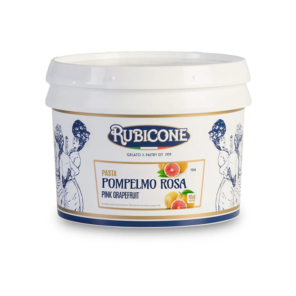 "PRE-ORDER" Pink Grapefruit Paste - Fruit Gelato Pastes - Case of 2 x 3 KG Buckets - Rubicone Canada - Ships Free Within Canada on Orders Above CAD $199