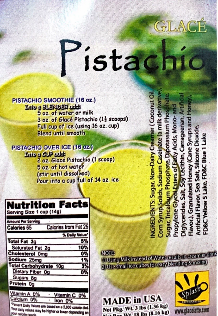 Pistachio 4 in 1 Bubble Tea / Latte and Frappe Mix - Ships Free Within Canada on Orders Above CAD $199 - Image 2