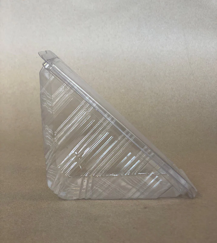 PLA Compostable Sandwich Wedge 500cs BPI - Disposable Take Away Food Packaging - Canadian Distribution