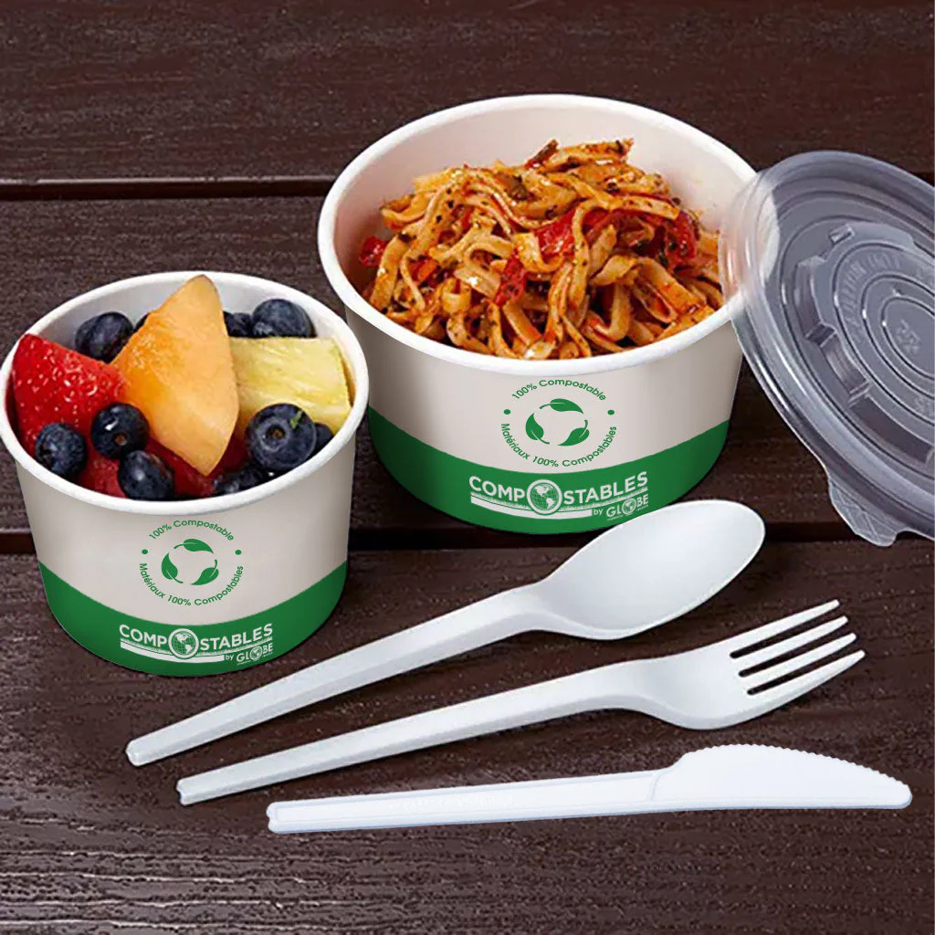 PLA Lined Paper Food Containers/Bowls - 8, 12 and 16 oz, 1000 containers per case - Sold By The Case - Image 3