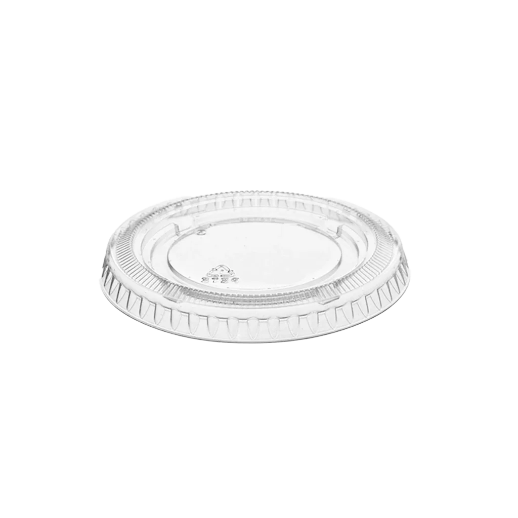 PLA Portion Cup Lids Compostable - Sold By The Case