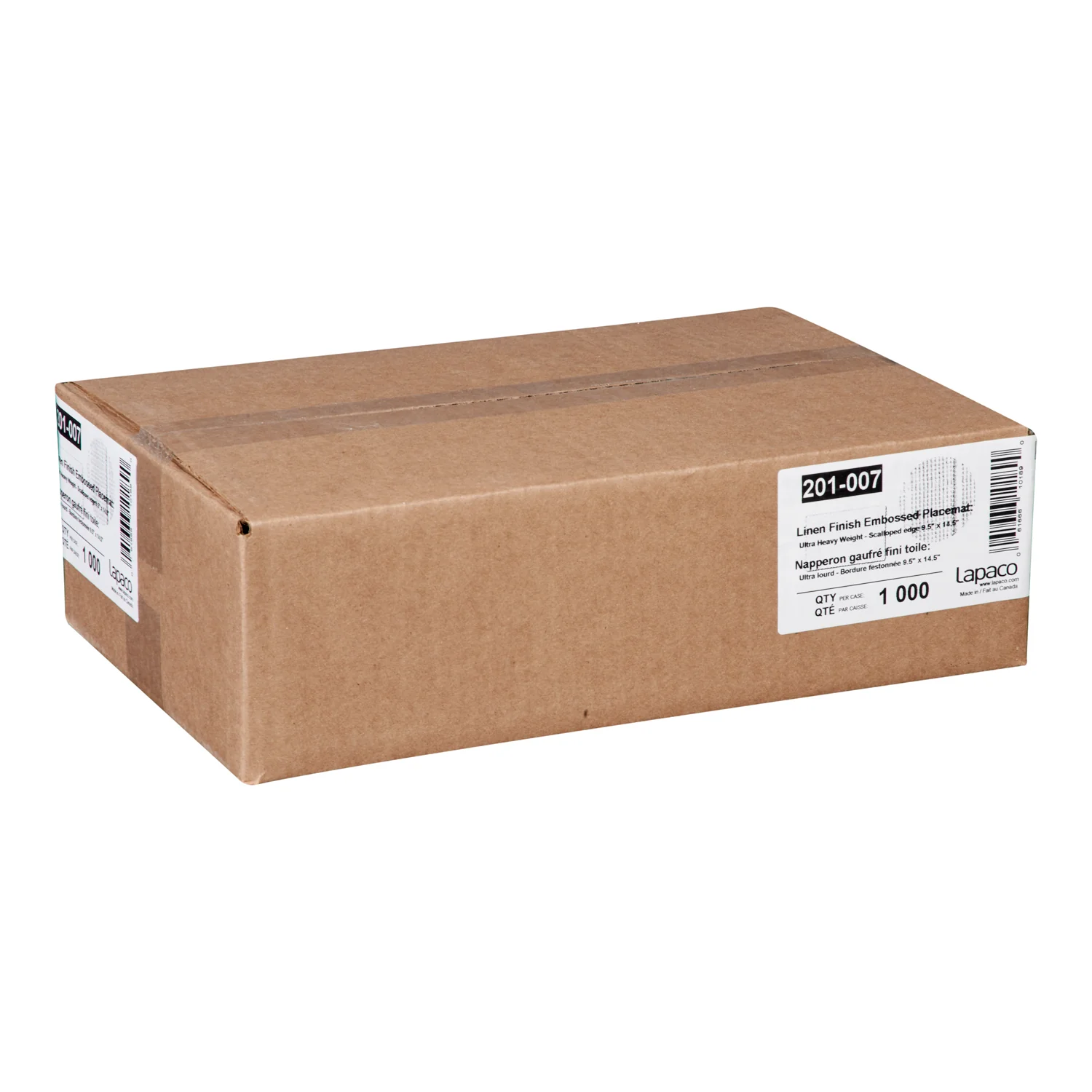 Placemat Paper Heavy White - 1 x 1000 each - Lapaco - Packaging and Accessories - Restaurant Supplies and Equipment - Canadian Distribution - Image 2