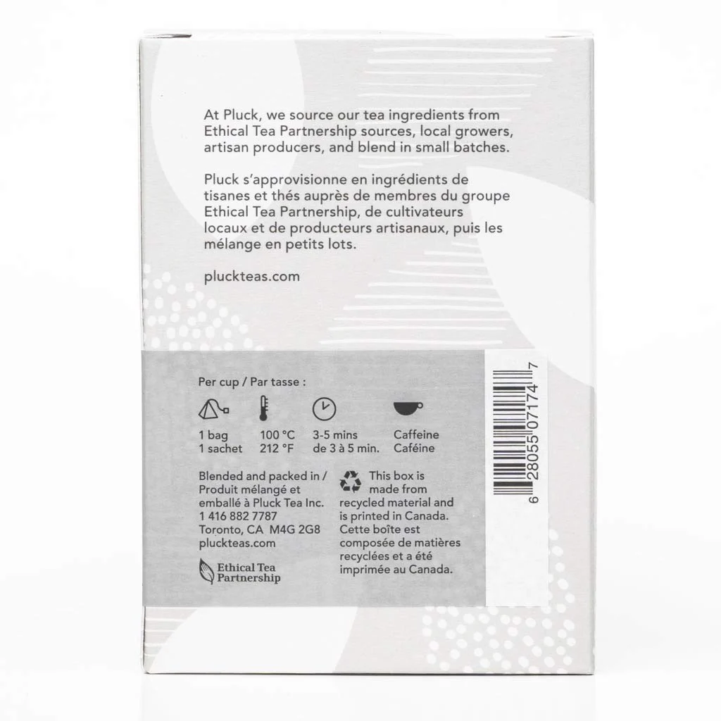 PLUCK TEA Earl Grey Cream – 2 x 15 Compostable Pyramid Tea Bags - Canadian Distribution - Ships Free Within Canada on Orders Above CAD $199 - Image 5