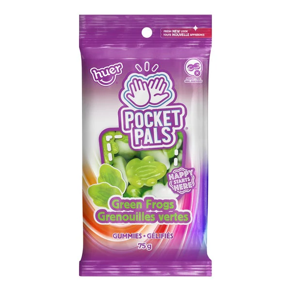 Pocket Pal Frogs - 48 × 75 g - Huer - Canadian Distribution - Ships Free Within Canada on Orders Above CAD $199
