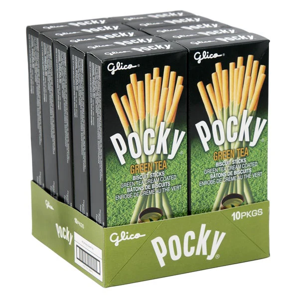Pocky Matcha Green Tea - 40 × 40 g - Glico - Canadian Distribution - Ships Free Within Canada on Orders Above CAD $199 - Image 2