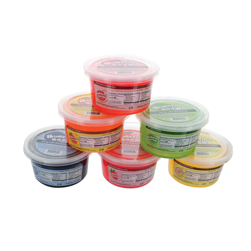 Pomegranate Bursting Boba® | Popping Boba | 490g Mini Tub | 6 Mini Tubs Per Case | 90 Cases Per Pallet | Ships Free Within Canada on Orders Above CAD $199 - Image 3