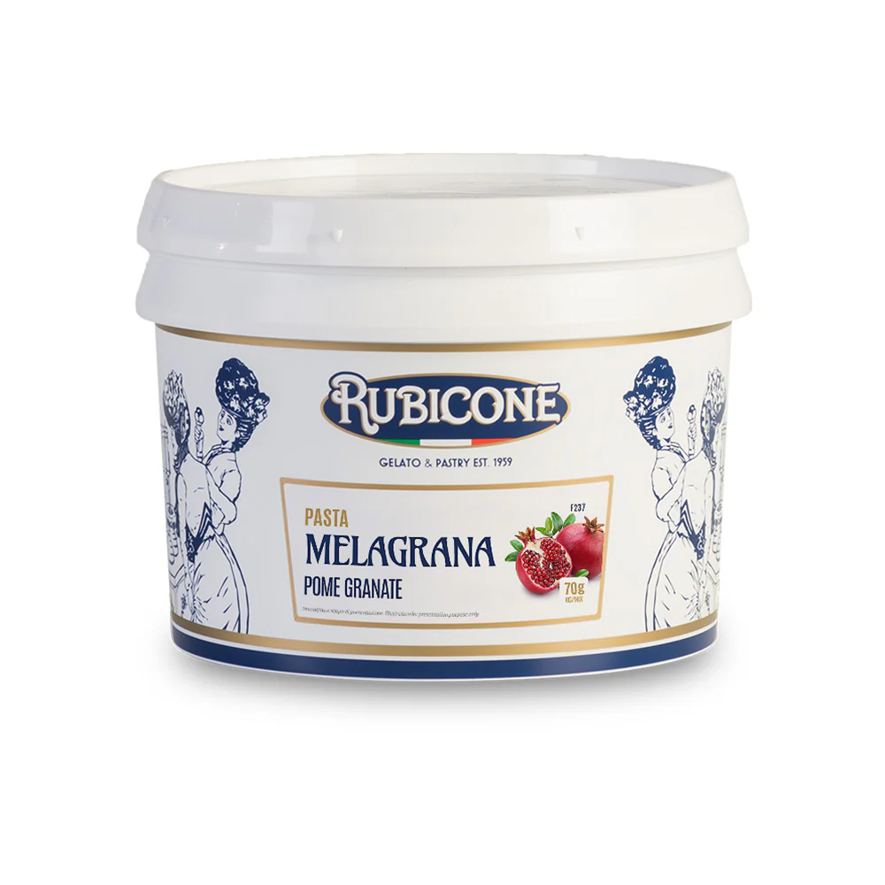 "PRE-ORDER" Pomegranate Paste - Fruit Gelato Pastes - Case of 2 x 3 KG Buckets - Rubicone Canada - Ships Free Within Canada on Orders Above CAD $199