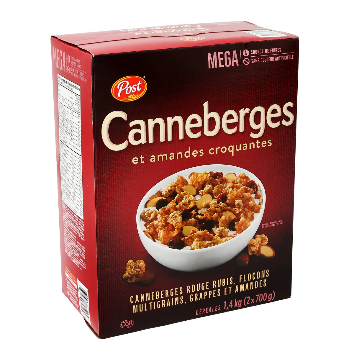 Post Cranberry Almond Crunch Cereal - 4 x 1.4 kg - Grocery and Food Items - Canadian Distribution - Ships Free Within Canada on Orders Above CAD $199