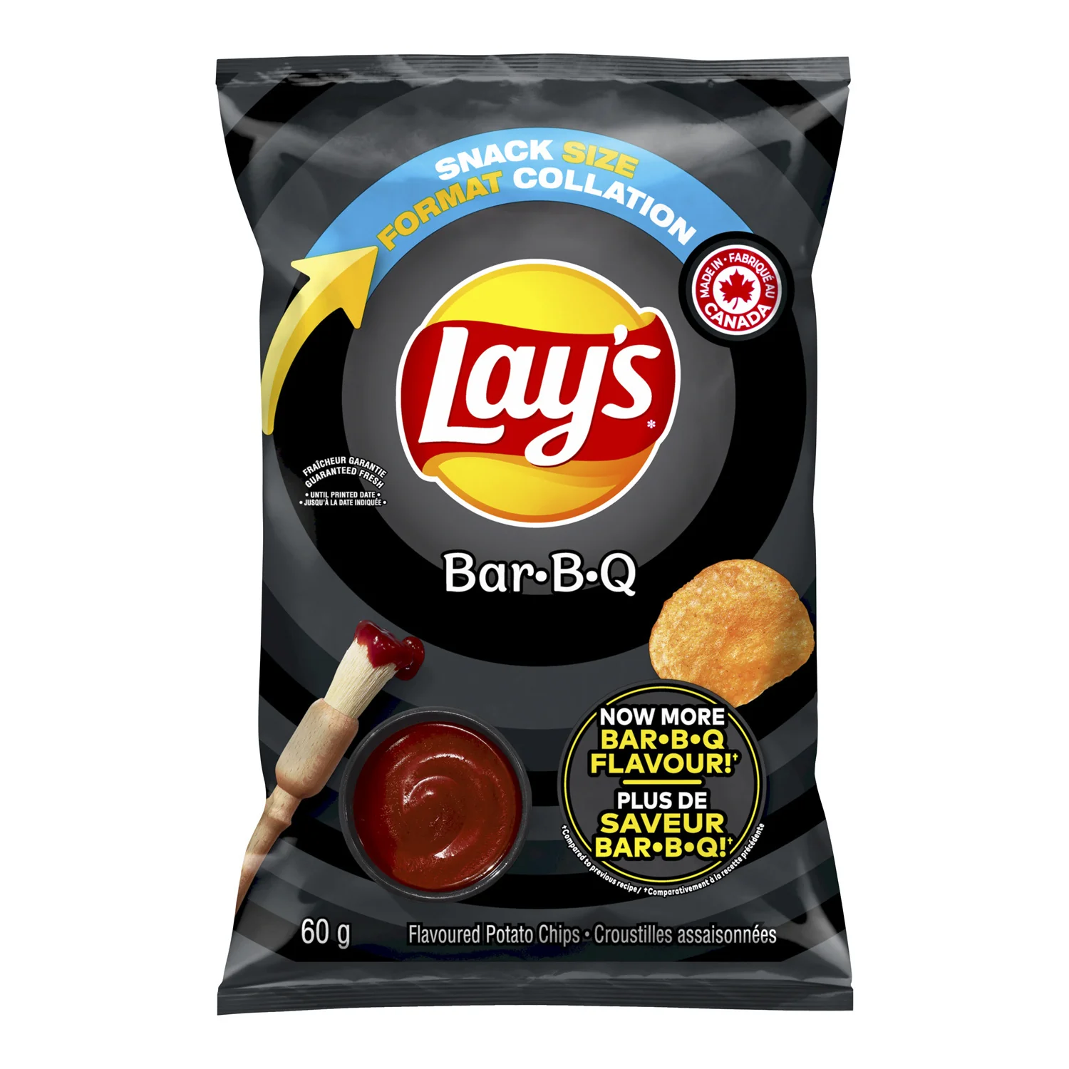 Potato Chip BBQ - 32 x 60 g - Lays - Restaurant and Foodservice Ingredients - Canadian Distribution - Ships Free Within Canada on Orders Above CAD $199