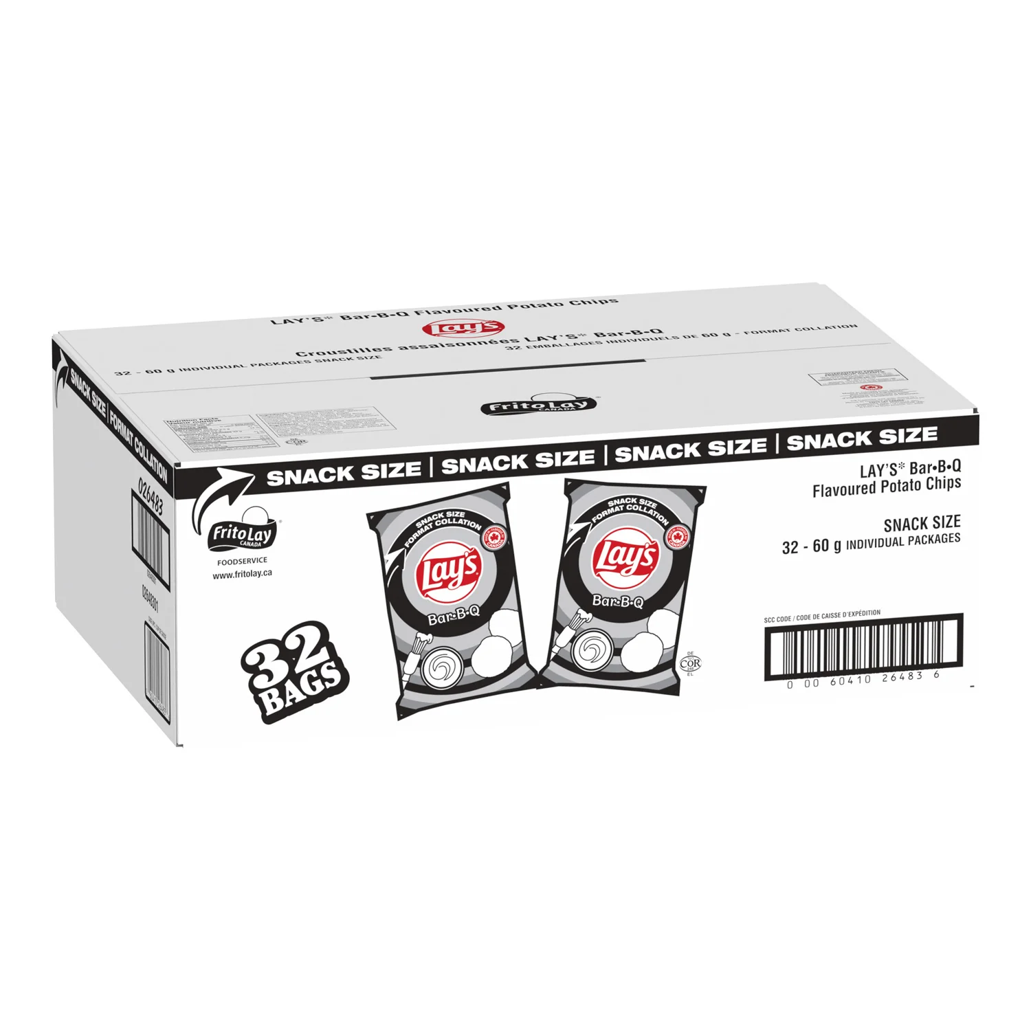 Potato Chip BBQ - 32 x 60 g - Lays - Restaurant and Foodservice Ingredients - Canadian Distribution - Ships Free Within Canada on Orders Above CAD $199 - Image 2