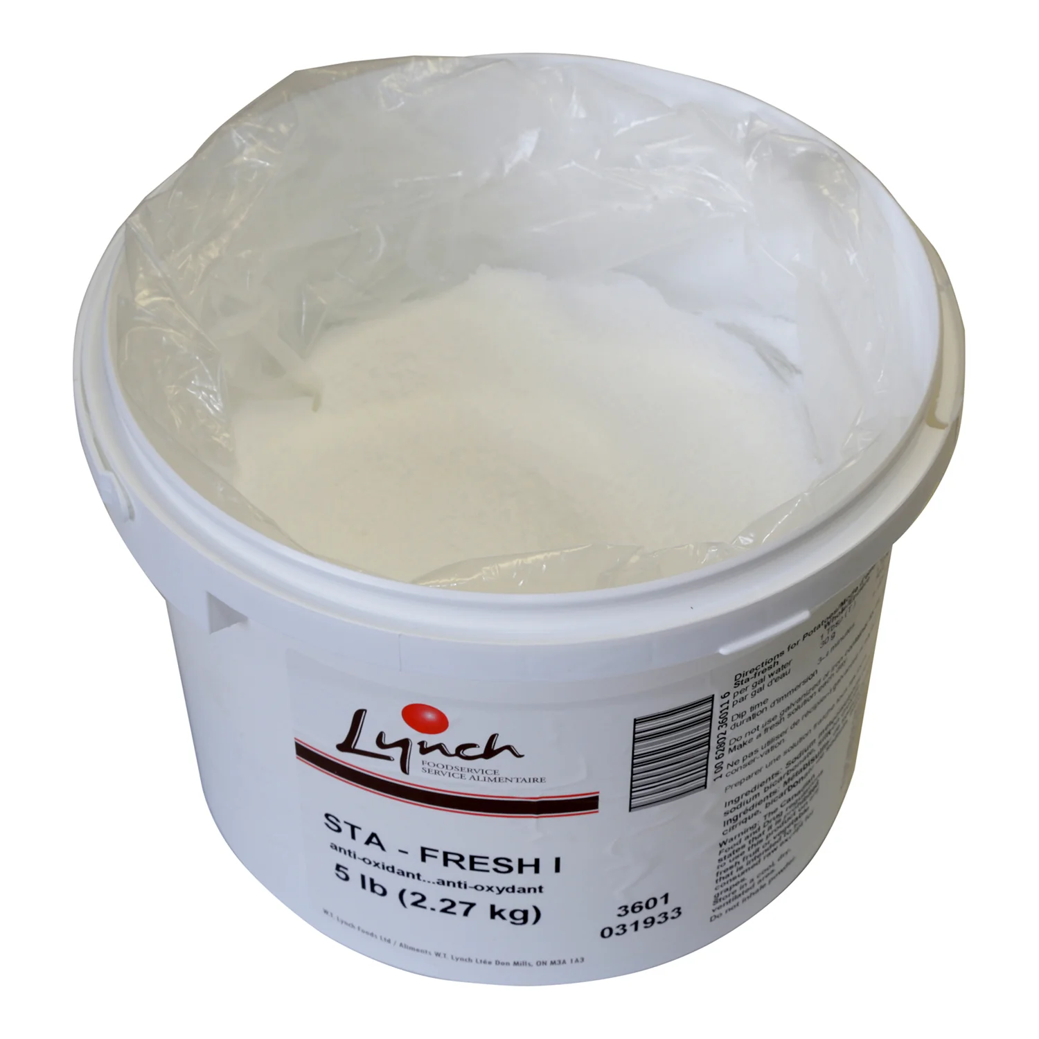 Potato Whitener Sta-Fresh 1 - 1 x 5 lbs - Lynch - Restaurant and Foodservice Ingredients - Canadian Distribution - Ships Free Within Canada on Orders Above CAD $199 - Image 2
