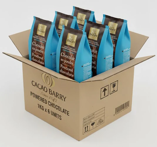 Powdered Chocolate - 1KG - Case of 6 x 1KG - Barry Cacao - Barry Callebaut - Canadian Distribution - Ships Free Within Canada on Orders Above CAD $199 - Image 2