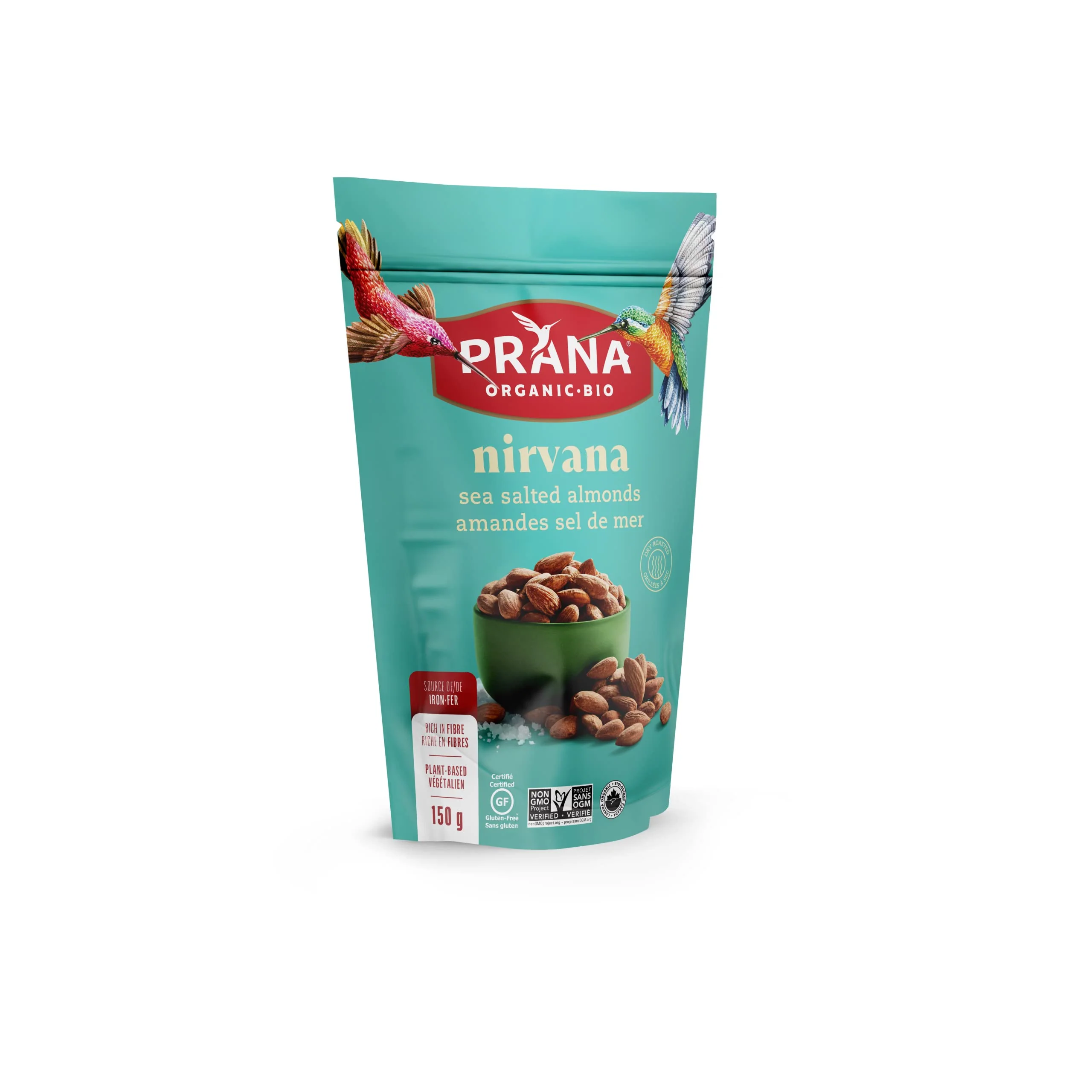 Prana Organic Nirvana Sea Salted Almonds – 2 x 150g - Canadian Distribution - Ships Free Within Canada on Orders Above CAD $199 - Image 4