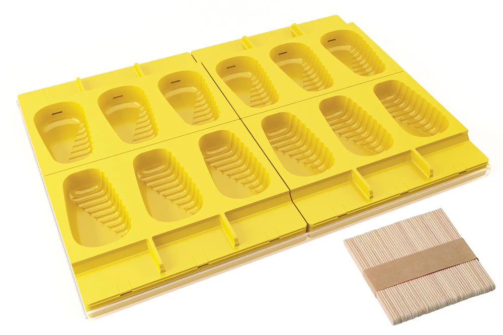Pregel - 
 Pavoni® Frozen Pop Kit - Acapulco (12 indents, 50 sticks) - Canadian Distribution