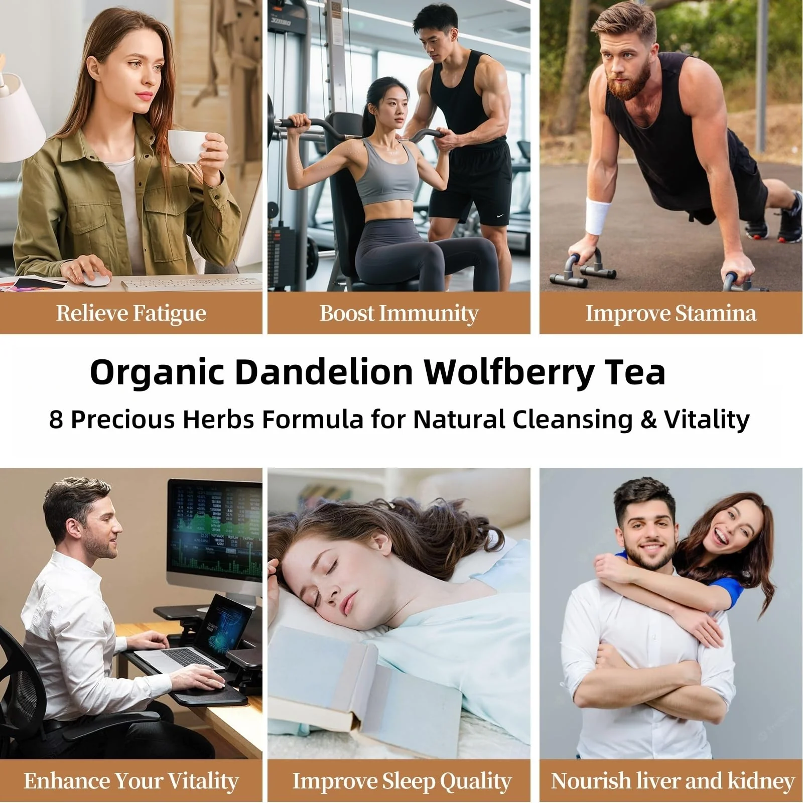 Premium Dandelion Root Tea – Detox Herbal Blend – Original – 20 Tea Bags – With goji licorice chrysanthemum - Canadian Distribution - Ships Free Within Canada on Orders Above CAD $199 - Image 5