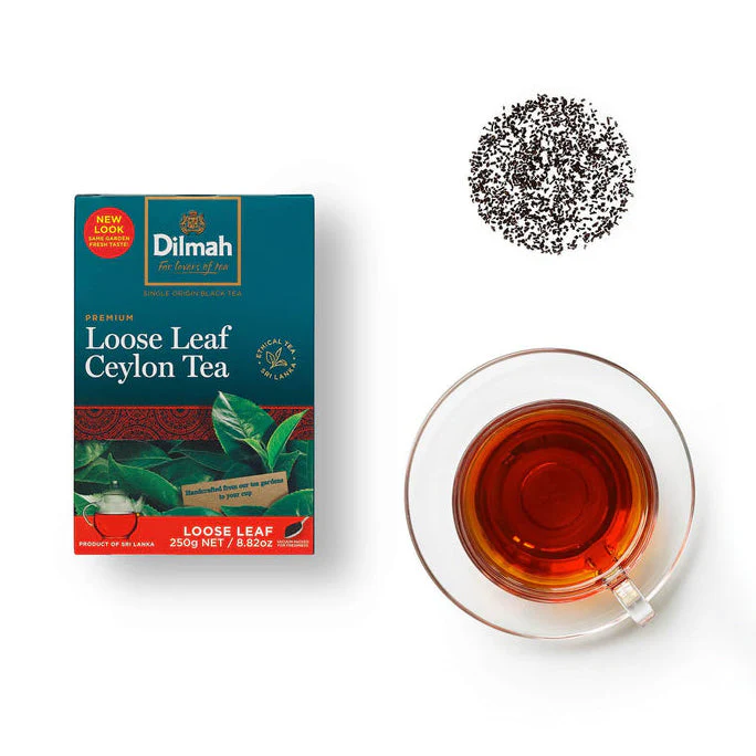 Premium Loose Leaf Ceylon Tea by Dilmah, 250g - Canadian Distribution - Ships Free Within Canada on Orders Above CAD $199