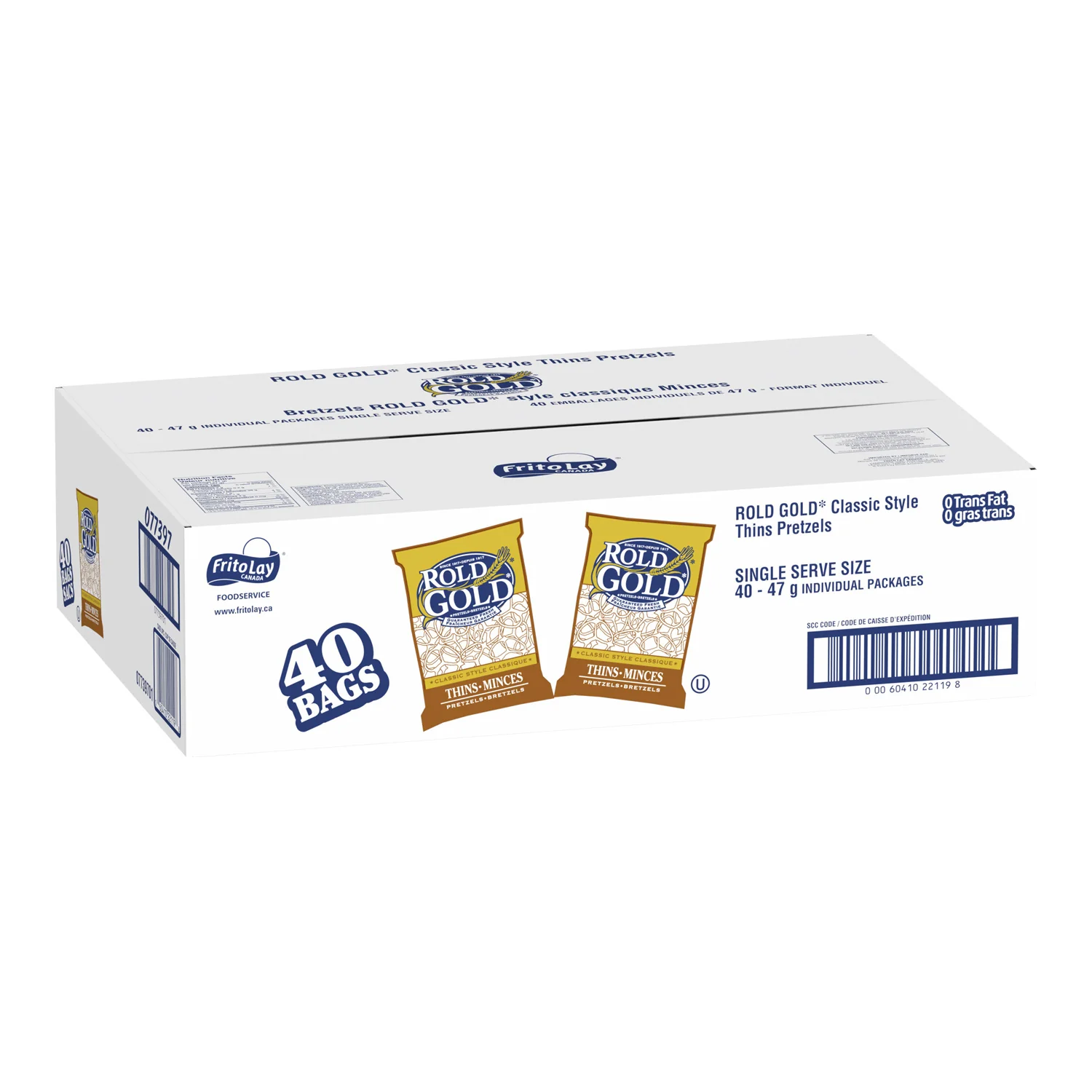Pretzel Thin Classic - 40 x 47 g - Rold Gold - Restaurant and Foodservice Ingredients - Canadian Distribution - Ships Free Within Canada on Orders Above CAD $199 - Image 2